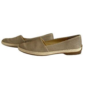 PAUL GREEN LAYLA ESPADRILLE SLIP ON FLAT IN BEIGE GREY - 9